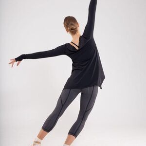 Lululemon Rehearsal Crop Leggings Heathered Black Size 6